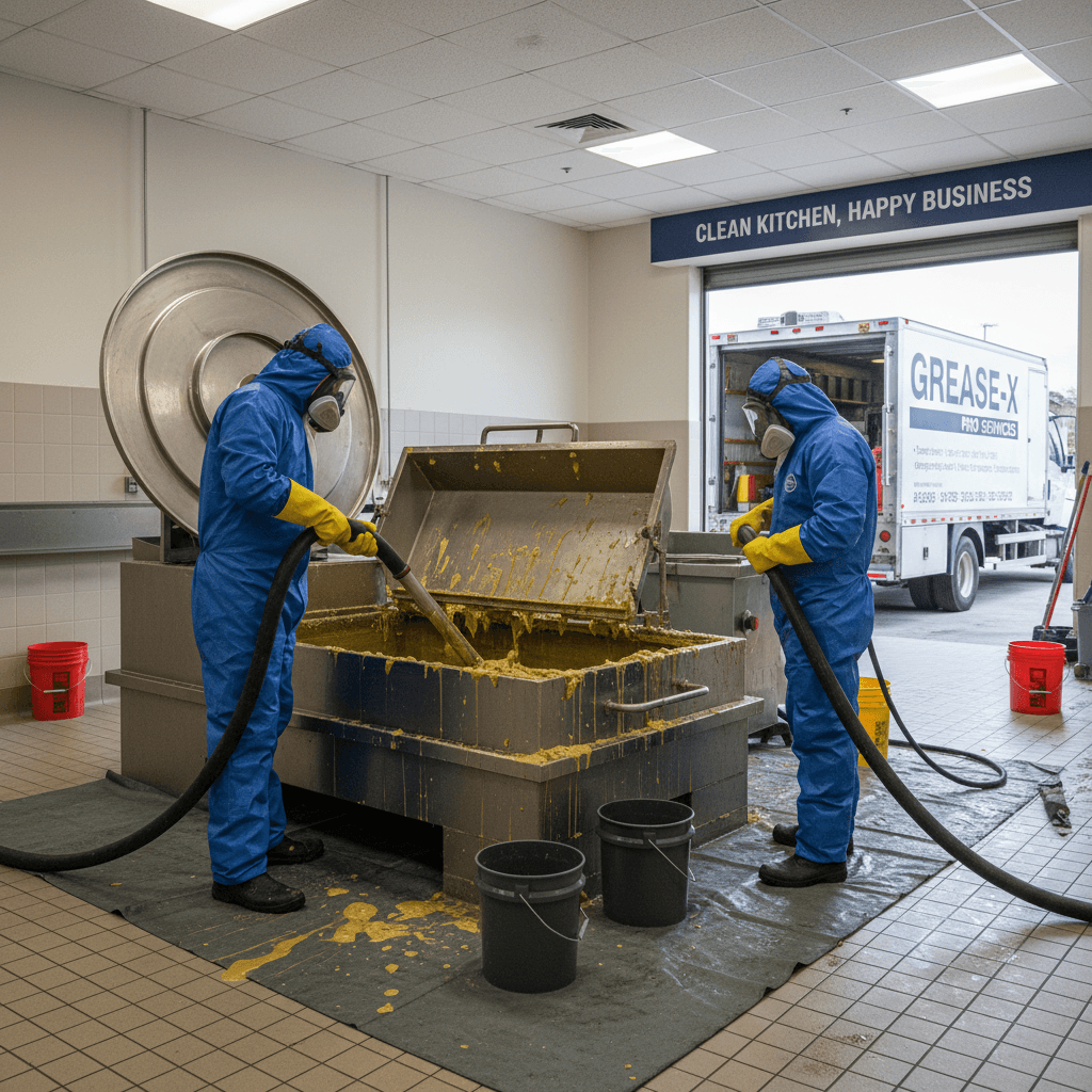 Grease trap cleaning