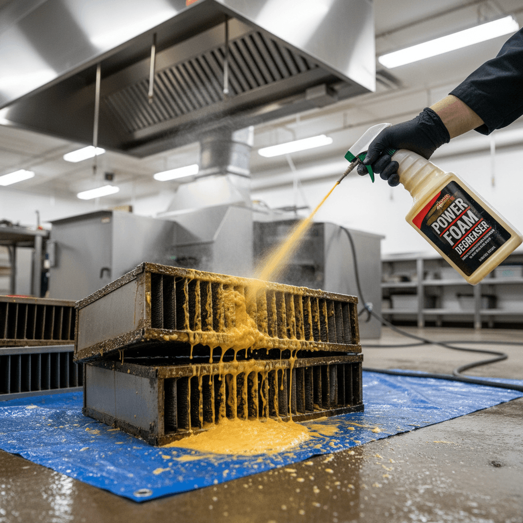 Degreaser application